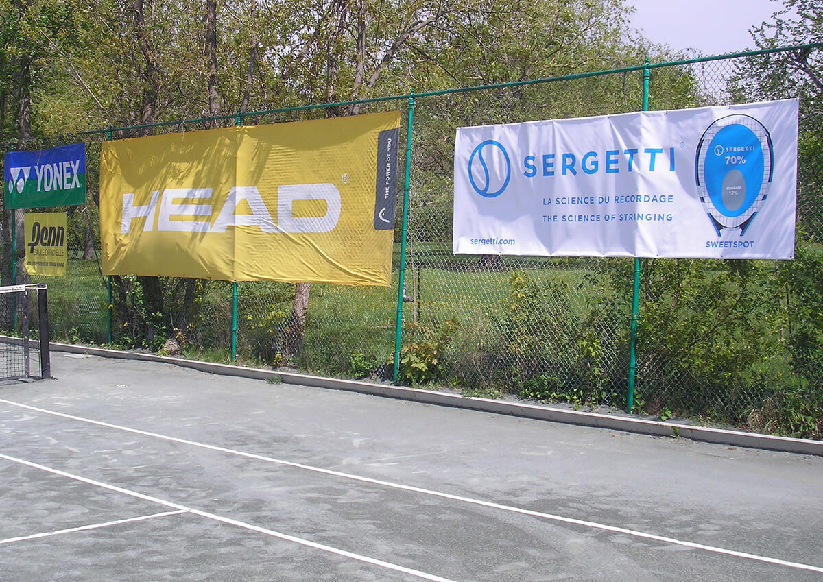 St-Lambert_Sergetti-Banner-v2 A Sergetti banner at the superb St-Lambert Tennis Club, Quebec, Canada  tennis string tension